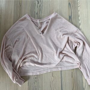 pink comfy ribbed sweater